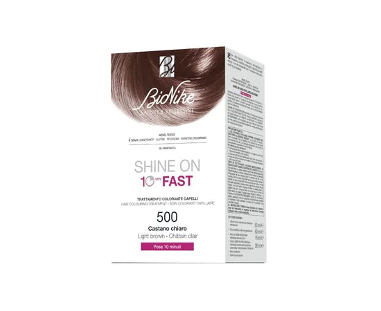 Bionike Shine On Fast 10 Minuti Trattamento Colorante Capelli 500 Castano Chiaro