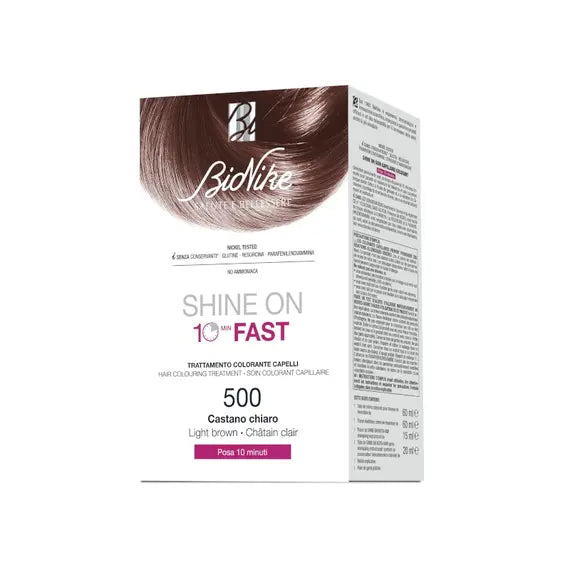 Bionike Shine On Fast 10 Minuti Trattamento Colorante Capelli 500 Castano Chiaro | Acquista Online su Farmaclick