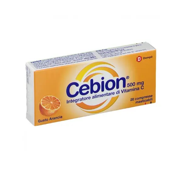 Cebion Masticabile Arancia Vitamina C 500 Mg 20 Compresse | Acquista Online su Farmaclick