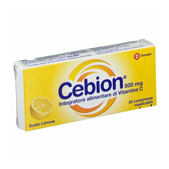 Cebion Masticabile Limone Vitamina C 500 Mg 20 Compresse | Acquista Online su Farmaclick
