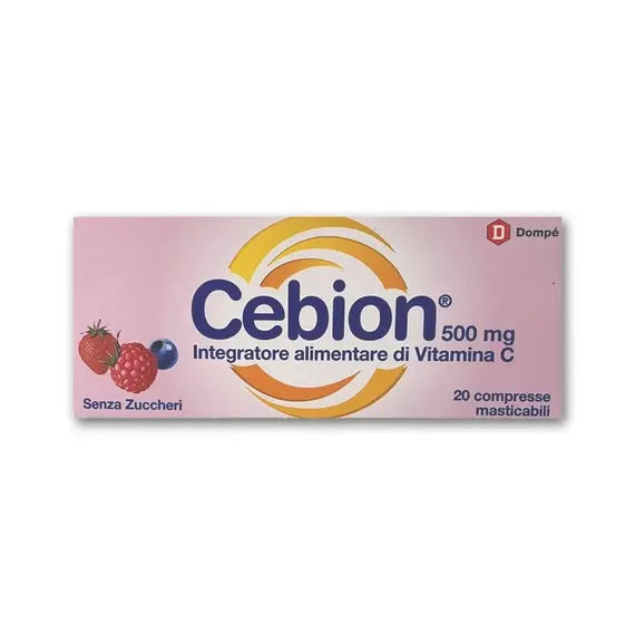 Cebion Masticabile Senza Zucchero Vitamina C 500 Mg 20 Compresse | Acquista Online su Farmaclick