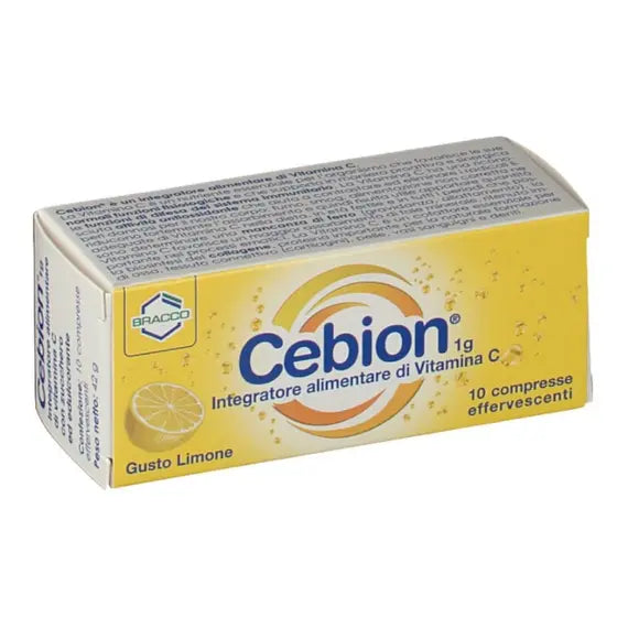 Cebion Integratore Alimentare di Vitamina C 10 Compresse Effervescenti Gusto Limone | Acquista Online su Farmaclick