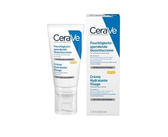 CeraVe Feuchtigkeitsspendende Gesichtscreme LSF 25 52 ml