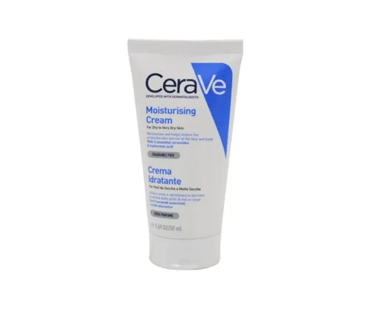 CeraVe Feuchtigkeitsspendende Creme für trockene bis sehr trockene Haut, parfümfrei, 177 ml