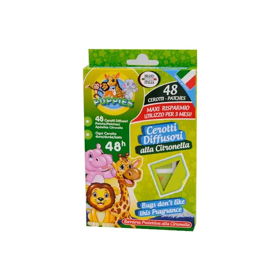 Puppies Cerotti Diffusori Alla Citronella 48 Pezzi | Acquista Online su Farmaclick