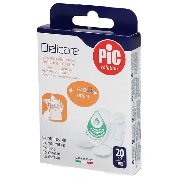 Pic Cerotto Delicato Ipoallergenico Antibatterico Mix 20 Cerotti | Acquista Online su Farmaclick