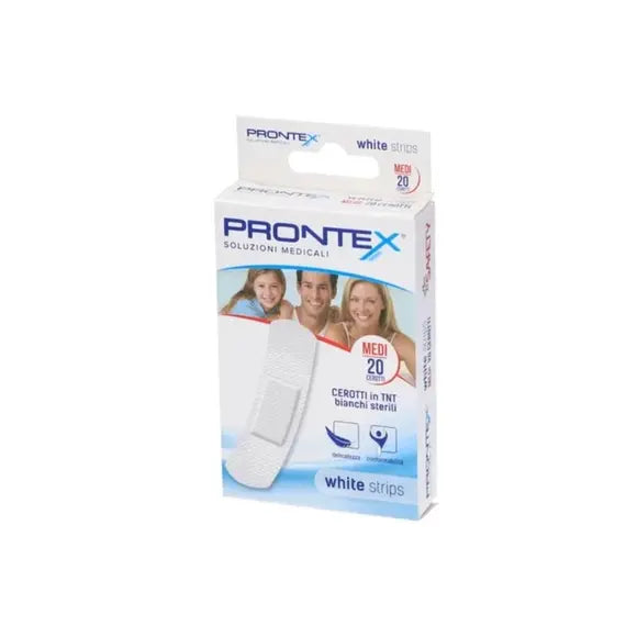 Cerotti Prontex White Strips 20pezzi | Acquista Online su Farmaclick