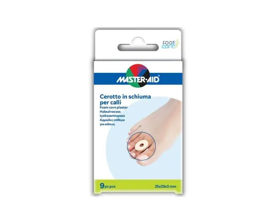 Master Aid Hühneraugenpflaster aus Schaumstoff 25x20x3 mm, 9 Pflaster