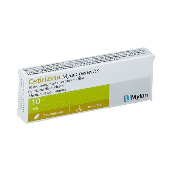 Cetirizina Mylan Generics 10 Mg 7 Compresse Rivestite | Acquista Online su Farmaclick