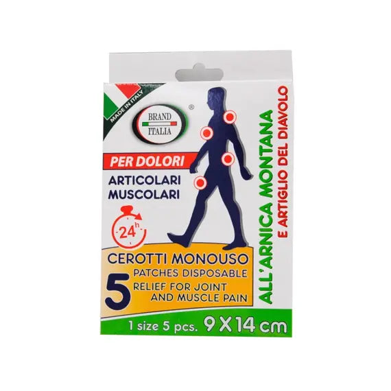Cerotto Anti-dolore Arnica/artiglio del Diavolo 9 X 14 Cm 5 Pezzi | Acquista Online su Farmaclick