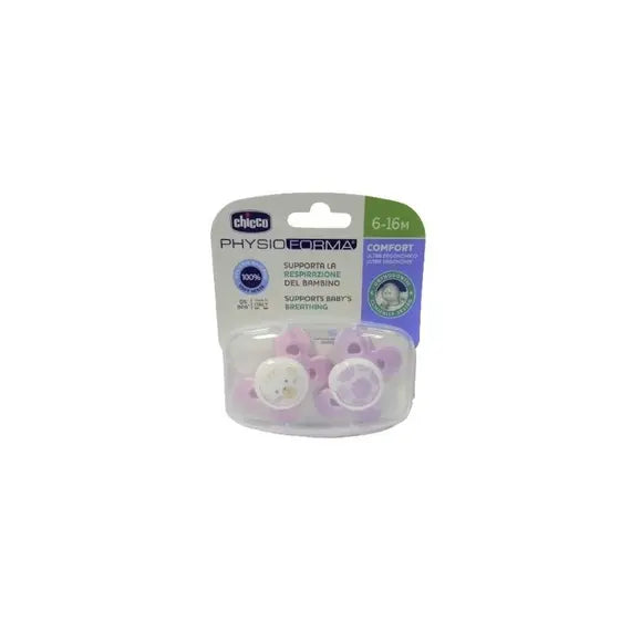 Chicco Physioforma Comfort Ciuccio in Silicone Bimbo 6-16 Mesi 2 Pezzi | Acquista Online su Farmaclick
