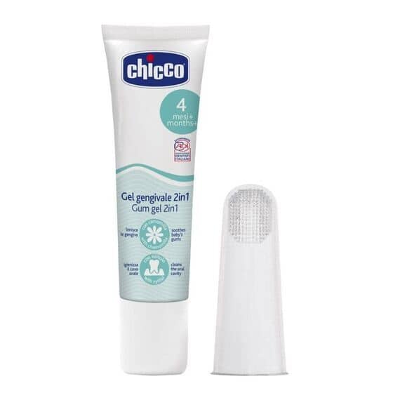 Chicco Kit Gel Gengivale e Massaggiagengive da Dito 4 Mesi + | Acquista Online su Farmaclick
