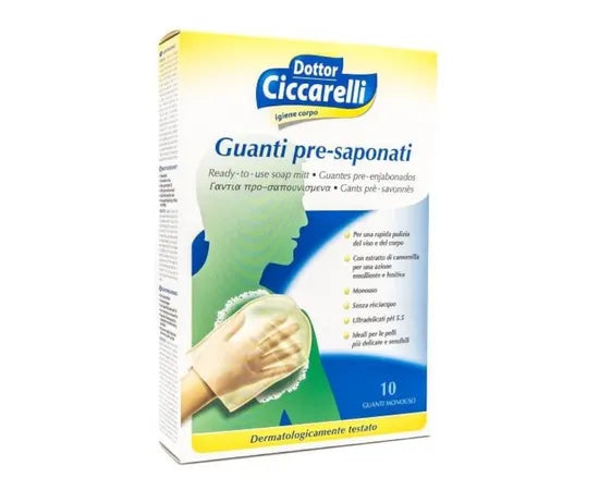 Ciccarelli Guanti Pre Saponati 10 Guanti Monouso
