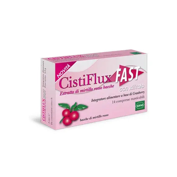 Cistiflux Fast Gusto Mirtillo 14 Compresse Masticabili | Acquista Online su Farmaclick