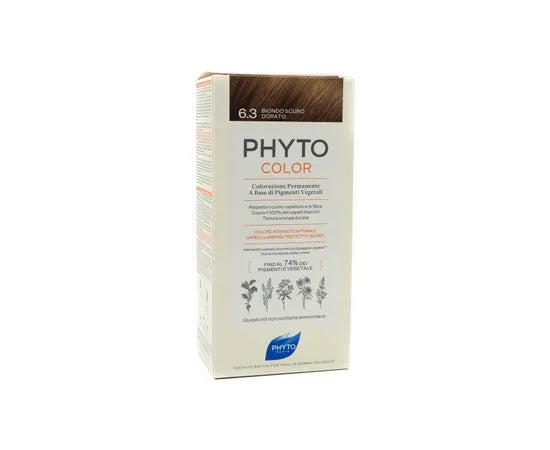 Phyto Phytocolor Colorazione Permanente Per Capelli 6.3 Biondo Scuro Dorato