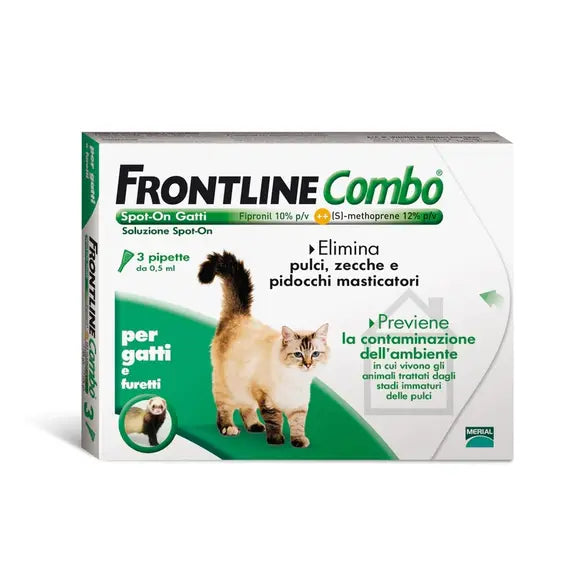 Frontline Combo Gatti 3 Pipette da 0,5 Ml | Acquista Online su Farmaclick
