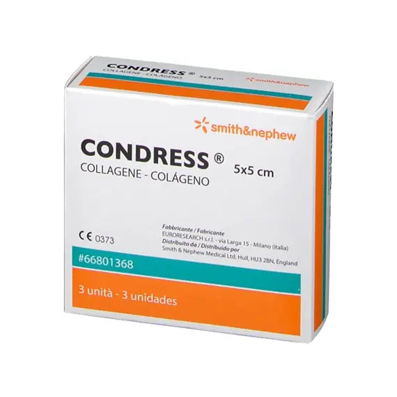 Condress Medicazione con Collagene Equino 5x5 Cm 3 Pz | Acquista Online su Farmaclick