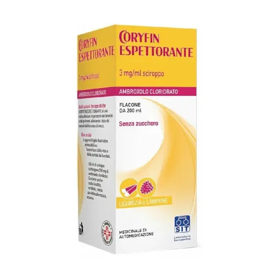Coryfin Espettorante 3 Mg/ml Sciroppo 200 Ml | Acquista Online su Farmaclick