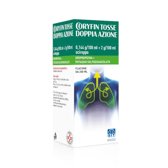 Coryfin Sciroppo Tosse Doppia Azione 200ml | Acquista Online su Farmaclick