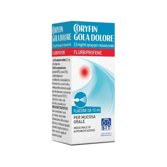 Coryfin Gola Dolore Spray 15 Ml 2,5 Mg/ml | Acquista Online su Farmaclick