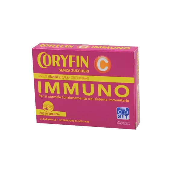 Coryfin C Immuno Gusto Arancia 24 Caramelle | Acquista Online su Farmaclick