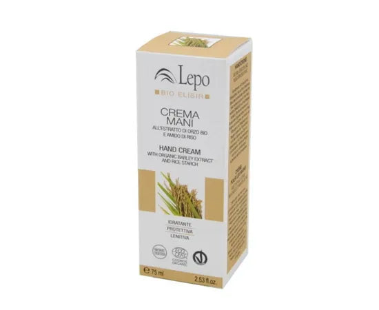 Lepo Crema Mani All'Estratto Di Orzo Bio E Amido Di Riso 75 Ml