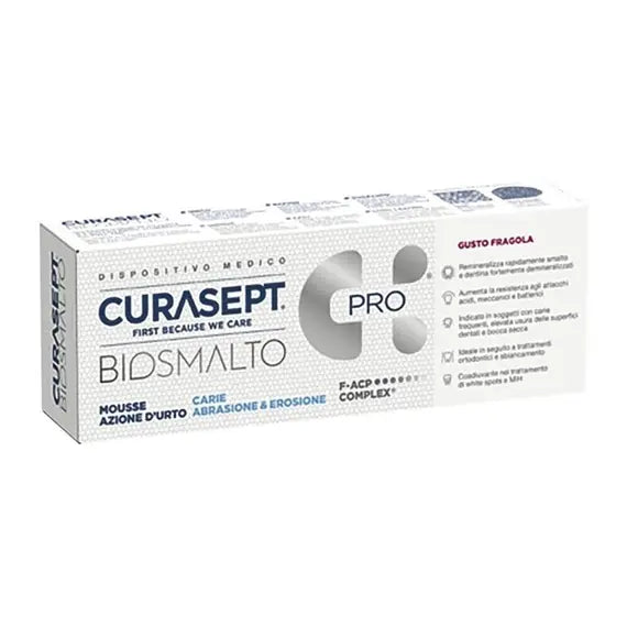 Curasept Biosmalto Mousse Carie Fragola 50 Ml | Acquista Online su Farmaclick