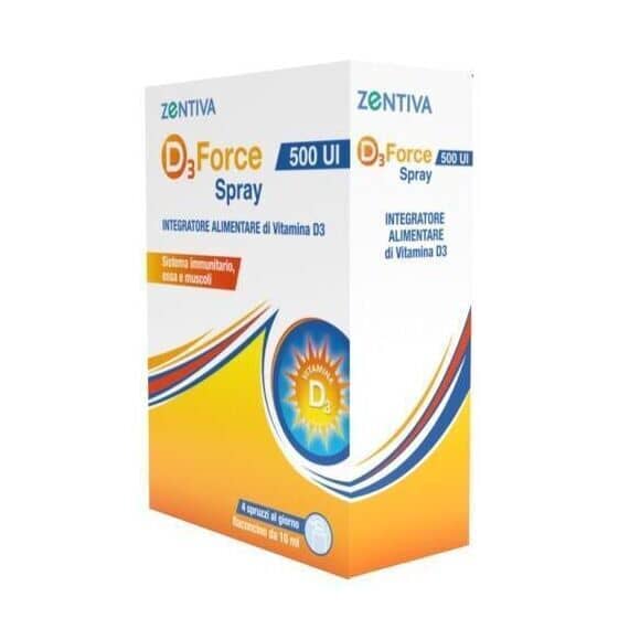 Zentiva D3 Force 500 UI Integratore Alimentare per il Supporto Sistema Immunitario Ossa e Muscoli | Acquista Online su Farmaclick