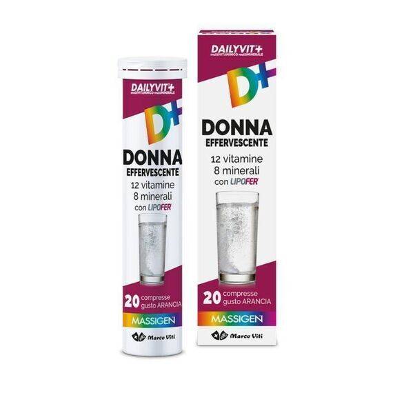 Dailyvit+ Donna Effervescente Viti Integratore Alimentare Multivitaminico 20 Compresse Effervescenti | Acquista Online su Farmaclick