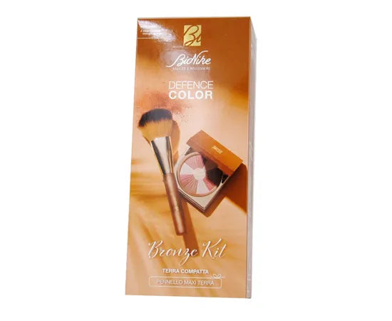 Bionike Defence Color Bronze Kit Kompaktpuder Maximaler Bronzerpinsel