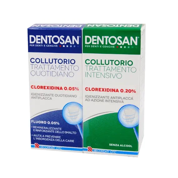 Dentosan Collutorio Promo Trattamento Intensivo 200 Ml + Trattamento Quotidiano 200 Ml | Acquista Online su Farmaclick