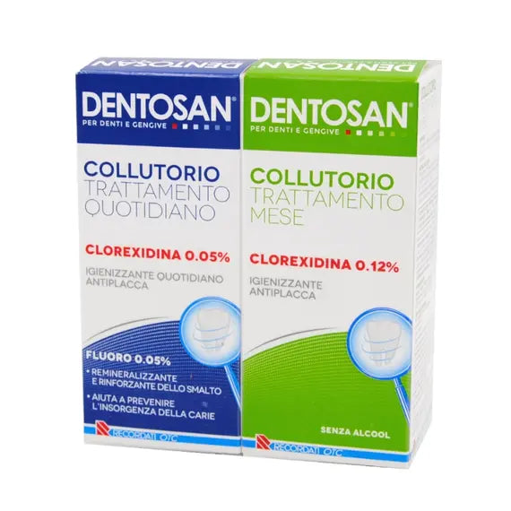 Dentosan Collutorio Promo Trattamento Mese 200 Ml + Trattamento Quotidiano 200 Ml | Acquista Online su Farmaclick