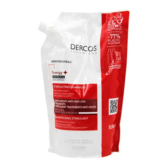 Vichy Dercos Shampoo Energizzante Complemento Anti Caduta Ricarica 500 Ml | Acquista Online su Farmaclick