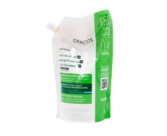 Vichy Dercos Shampoo Anti Forfora Ds Capelli Normali E Grassi Ricarica 500 Ml