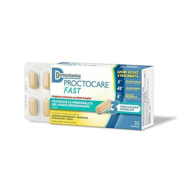 Dermovitamina Proctocare Fast 30 Compresse | Acquista Online su Farmaclick