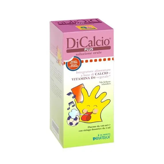 Dicalcio Plus Sciroppo Integratore Alimentare di Calcio Bambini 150 Ml | Acquista Online su Farmaclick