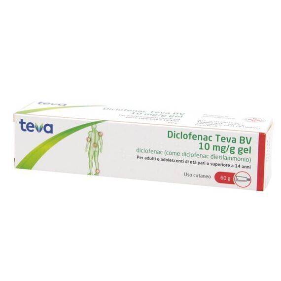 Diclofenac Teva Bv 10mg/g Gel 60 G | Acquista Online su Farmaclick