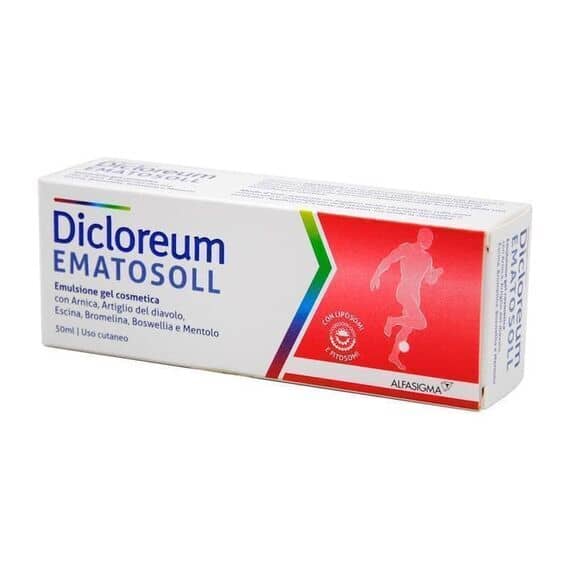 Dicloreum Ematosoll Emulsione Gel per Ematomi 50 Ml | Acquista Online su Farmaclick