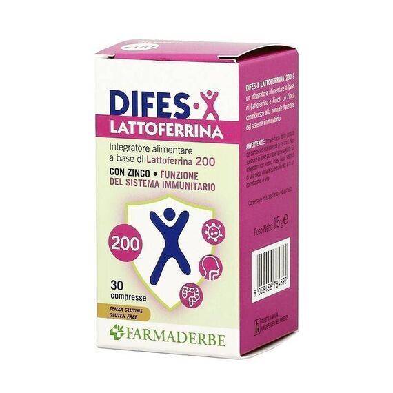 Difes X Lattoferrina 200 Integratore Alimentare per le Difese Immunitarie 30 Compresse | Acquista Online su Farmaclick