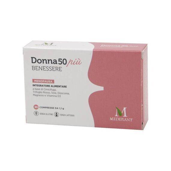 Donna50 Piã¹ Benessere Integratore Alimentare per la Menopausa 30 Compresse | Acquista Online su Farmaclick