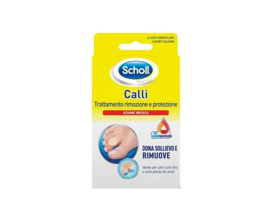 Dr Scholl Calli Trattamento Rimozione E Protezione 4 Cerotti + 4 Dischetti