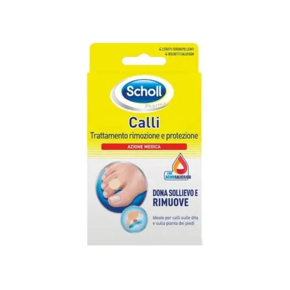 Dr Scholl Calli Trattamento Rimozione e Protezione 4 Cerotti + 4 Dischetti | Acquista Online su Farmaclick