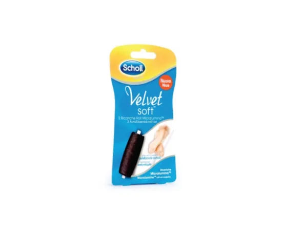 Dr Scholl Velvet 2 Ricariche 1 Soft Touch +1 Extra Esfoliante