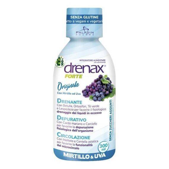 Drenax Forte Mirtillo e Uva Integratore Alimentare Drenante 300 Ml | Acquista Online su Farmaclick
