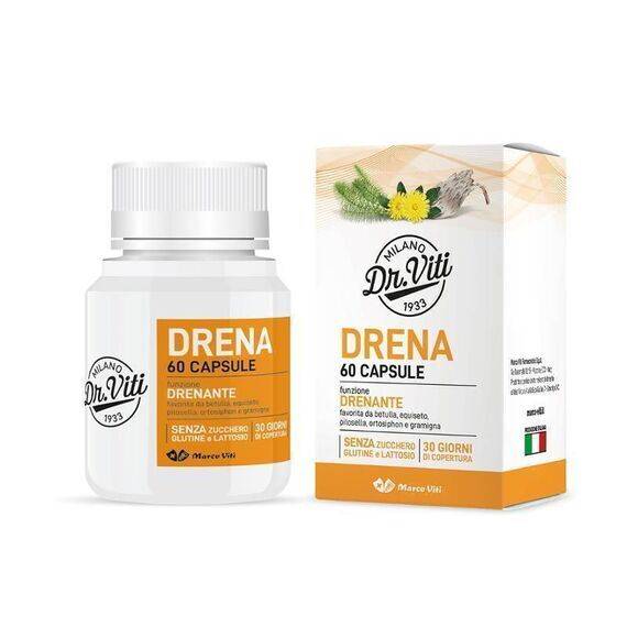 Dr Viti Drena Forte Integratore Alimentare Drenante e Antiossidante 60 Capsule | Acquista Online su Farmaclick