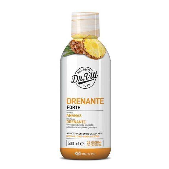 Dr Viti Drena Forte Integratore Alimentare Drenante Gusto Ananas 500 Ml | Acquista Online su Farmaclick