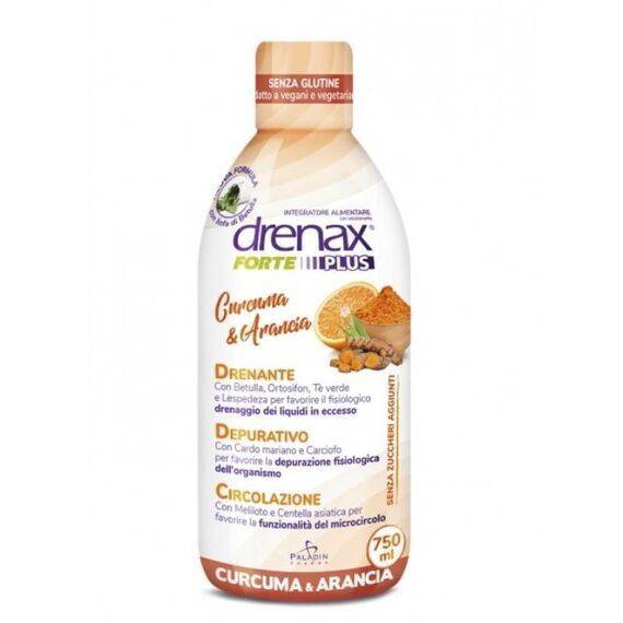 Drenax Forte Curcuma e Arancia Integratore Alimentare Drenante Depurativo 750 Ml | Acquista Online su Farmaclick
