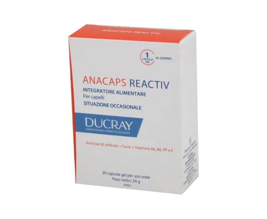Ducray Anacaps Reactiv Integratore Alimentare Per Capelli 30 Capsule