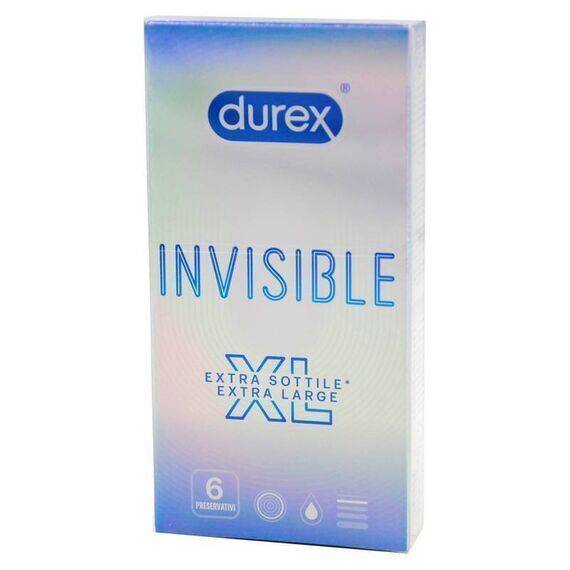 Durex Invisible Xl Extra Sottile Extra Large 6 Preservativi | Acquista Online su Farmaclick