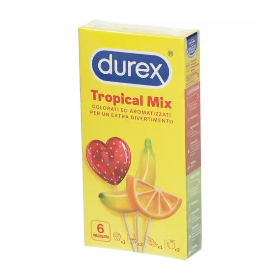 Durex Tropical Profilattici Colorati Aromatizzati 6 Pz | Acquista Online su Farmaclick
